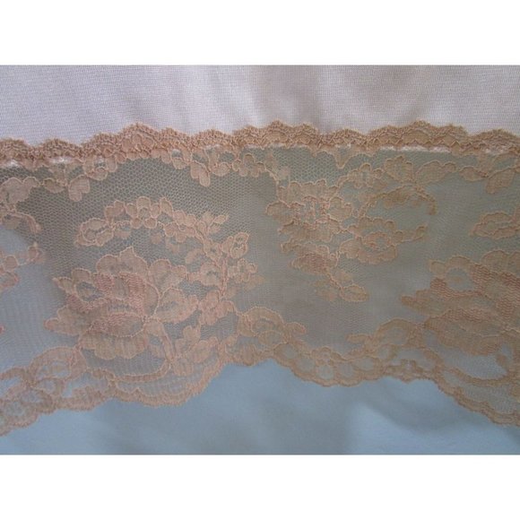 Vintage Henson Kickernick Blush Bed Jacket Tan Lace Sz. Small EUC USA Made - Picture 8 of 11